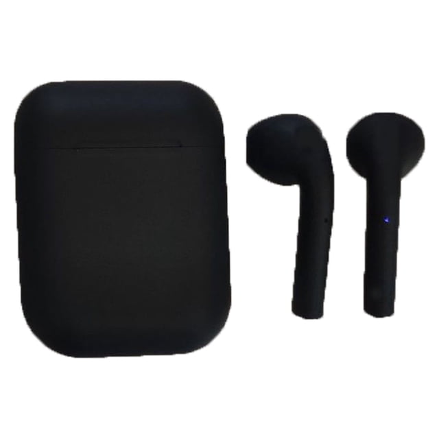 Auriculares Bluetooth con reducción de ruido, estéreo, control táctil, inalámbricos, con estuche de carga para correr y montar, color negro