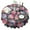 Pioneer Flower Floral, variant on Pioneer Flower Floral Print Pattern Round Tablecloth 60"x60",Wrinkle Wipeable Table Cloth for Kitchen Dining Room Picnic Patio Party