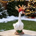 thumbnail image 6 of AuroraX Santa Hat 23" Porch Goose Clothes Sets 17 inch , Christmas 19 inch Porch Goose Outfits Winter Holiday Xmas Decorations Outdoor Front Porch Goose Accessories, 6 of 6