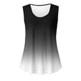 thumbnail image 5 of ZyeKqe Womens Tank Tops Dressy Casual Pleated Blouses Loose Fitted Tunic or Tops to Wear with Leggings Gradient Color, 5 of 7