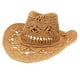 thumbnail image 4 of Sombrero de vaquero Zulema paja ahuecado unisex, 4 of 8