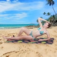 thumbnail image 5 of Coolnut Beach Towels Summer Fruits Fresh Pineapples Watermelon Slice Camping Towels Sand Free Beach Towel, 30"x60" Large Beach Towels Quick Dry Bath Travel Towels Pool Yoga Beach Mat for Men Women, 5 of 6