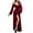 Claret, variant on Lovskoo Gold Velvet Robes for Women Plus Size Winter Home Wear Thick Long Robe Bride Bridesmaid Wedding Party Robes Sleepwear Black