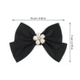 thumbnail image 2 of ifundom 1 Pair Elegant Black Bow Shoe Clips Decorative Accessories for Pumps and Heels, 2 of 6