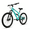 Fluorescent blue, variant on FUPOJH 26" Folding Mountain Bike for Men & Women,21 Speed,Dual Disc Brakes,Dual Suspension,Black