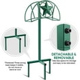 thumbnail image 6 of Amagabeli Garden Hose Holder Hanger Stand Free standing Holds 125ft Water Hose Detachable Rustproof Organizer Storage Metal Heavy Duty Decorative Star with Ground Stakes for Outside Lawn Yard Green, 6 of 8