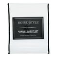 thumbnail image 5 of Hotel Style 500 Thread Count Tri-Blend with Lyocell Bed Sheet Set, Queen, Arctic White, 5 of 9