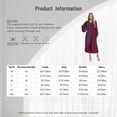 thumbnail image 5 of iefiel Womens Color Block Choir Robe Minister Pastor Robe Puff Sleeves Split Zipper Front Gown Graduation Gown White L, 5 of 5