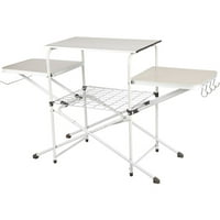 Kitchen Ozark Trail Camping Table With 3 Table Tops Durable Outdoor Garden Camping (White)