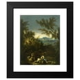 thumbnail image 2 of Alessandro Magnasco 15x18 Black Modern Framed Museum Art Print Titled - Landscape with Figures (1710-1720), 2 of 5