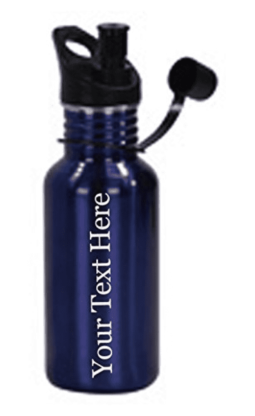 Customized 3D Laser Engraved Personalized 17 oz Stainless Steel Water Bottle