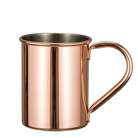 

Fancy Moscow Mule Copper Mug - Copper Plating Coffee Cup Stainless Steel Inside Mug for Beer Cocktail Coffee Gold