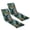 Dark Green Leaves, variant on 2 Pack Outdoor Patio Chaise Lounge Cushion Covers, Waterproof Patio Furniture Cushions Cover, Stretch Seating Pad Cover, Gray Leaves