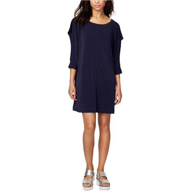 Rachel Roy Vestido recto de manga abierta para mujer, azul, grande