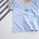 thumbnail image 3 of Camisetas de manga corta para niños pequeños Camiseta con estampado gráfico y cuello redondo de algodón para niñas de verano Niños Azul 120, 3 of 5