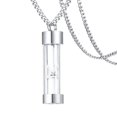 thumbnail image 1 of Paquete de 2 a 5 colgantes para cenizas en forma de lágrima, joyería de cremación de acero inoxidable, reloj de arena 46 × 12mm, 1 of 8