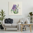 thumbnail image 3 of Stupell Industries Purple Iris Flower Botanical & Floral Painting Gallery Wrapped Canvas Art Print Wall Art, 36 x 36, 3 of 8