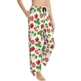 thumbnail image 2 of Xecao Strawberry Women's Straight Lounge Pajama Pants: The Epitome of Relaxed Sleepwear, 2 of 9
