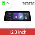 thumbnail image 2 of Aotsr Ultra-Thin 12.3 inch Wireless CarPlay+Android Auto Retain Original Car Function Car Radio Stereo Multimedia Receiver for BMW 3 Series E90 2005-2012, 2 of 15
