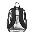 thumbnail image 6 of Eastsport Unisex 16" Junction Cargo Clear Backpack, Black, 6 of 7