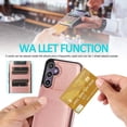 thumbnail image 7 of REQO Phone Case for Samsung Galaxy S23 FE Gaxaly S 23 FE 5G with Tempered Glass Screen Protector Credit Card Holder Wallet Cover Stand Leather Cell Accessories S23FE5G S23FE 23S G5 Women Men Rose Gold, 7 of 7