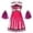 Z01 Hot Pink, variant on RTKFRFLM Girls Cheerleading Uniform Set Student Athletic Performance Dance Costume Blue A