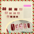 thumbnail image 3 of 24 Pieces New Christmas Elk Red Wearable Nail Art - Medium - sized, Detachable Christmas Hat, Lovely Nail Art Stickers, 3 of 5