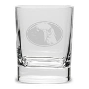 Eagle Oval 11.75 oz. Deep Etched Double Old Fashioned Glass