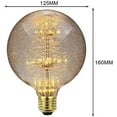 thumbnail image 3 of LINLIN Firework Light Bulb, 3W Retro Starry Light Bulb E27 Base Vintage Edison Dimmable LED Light Bulb Fairy Firework Decorative Light Bulb LED Light Bulbs, 3 of 4