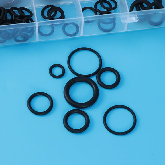 COSMOBETTY 225Pcs Small Rubber Washer Sealing Gasket Kit for Vehicle Auto Repair and Home Appliance Maintenance