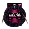 thumbnail image 1 of Ernie Ball Câble d'Instrument Tressé, Droit, 25 Pieds, Violet/noir, 1 of 2