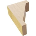 thumbnail image 6 of 2"W x 4"D x 6"H Classic Burlington Rough Cedar Woodgrain TimberThane Corbel, Primed Tan, 6 of 6