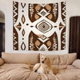 thumbnail image 6 of Bohemia Tapestry for House Dorm Bedroom College Home Decoration Simple Lines Greek Key Elements Tribal Patterns Modern Dorm Tapestry 51x59inch Farmhouse Bohemia Tapestry Curtain, 6 of 6