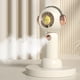 thumbnail image 5 of Ventilador de escritorio portátil con nebulización, mini ventilador recargable con ajuste de 3 velocidades. Blanco, 5 of 9