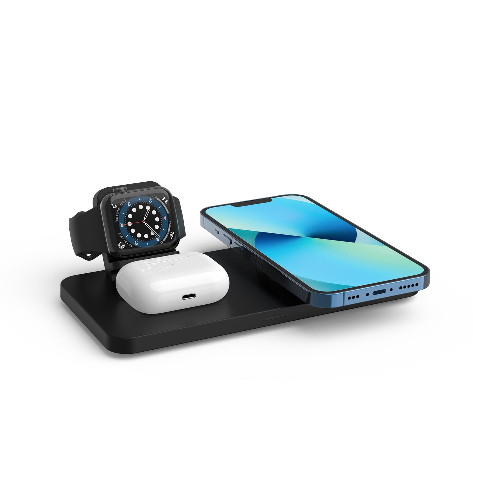 YFZN M17 Magnetic Wireless Charger for iPhone: 3 in 1 Travel Charging Station & Desk Accessory for Apple Devices for iPhone 16 15 14 13 12 Pro MaxPlus - Wireless Charging Pad for Apple Watch Series &
