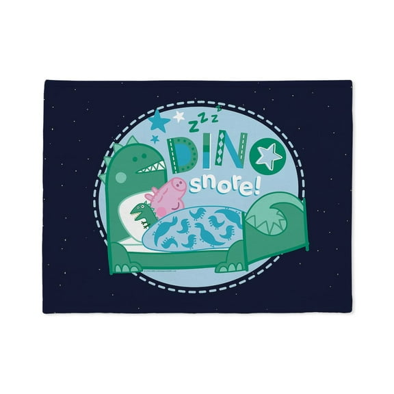 CafePress - Peppa Pig: Dino Snore! - Soft Fleece Throw Stadium Blanket, 30"x40"