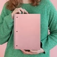 thumbnail image 4 of 1-Subject Notebook, Spiral Notebook, College Ruled Paper, 7.95" X 10.51", 3 Hole Notebook, Wide Ruled Notebook, 4 of 5