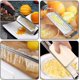 thumbnail image 5 of Rallador de acero inoxidable con cuchillas ultra afiladas, mango ergonómico suave para rallar cítricos sin esfuerzo, rallador de queso parmesano con funda protectora reutilizable, apto para, 5 of 8
