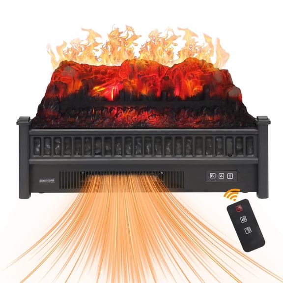 GoDecor 23" 1500W Electric Fireplace Logs Insert Fireplace Heater