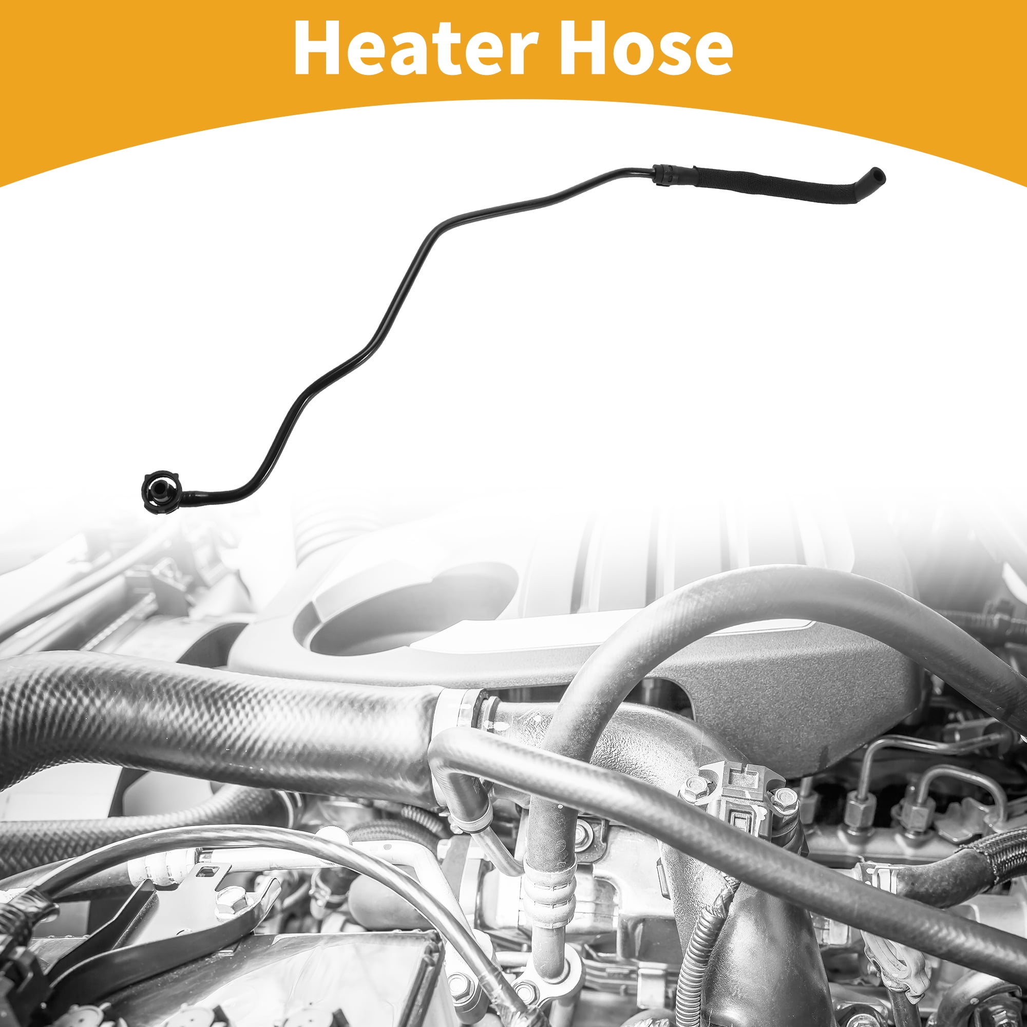 Unique Bargains Heater Hose No.8R0121081BP for Audi Q5 2.0L 2013-2017 Plastic Black