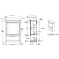 thumbnail image 3 of Design House Ventura 23-1/8 in. W x 30 in. H x 10 in. D Bathroom Storage Wall Cabinet in Espresso, 3 of 8