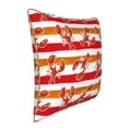 thumbnail image 2 of KLL Red Lobster Decorative Throw Pillow Covers Velvet Soft for Couch Sofa Bedroom Living Room Outdoor - 16"x16", 2 of 8