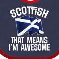 thumbnail image 4 of Inktastic Scottish Pride Scotland Flag Boys or Girls Baby Bib, 4 of 4