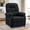 Black, variant on Korser Recliner Chairs for Adults with Fixed Base Push Back Recliner Chair for Living Room,Small Recliner Sofa for Small Spaces,Linen Fabric,Brown