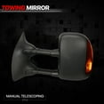 thumbnail image 2 of DNA Motoring For 99-07 Ford F250 F350 F450 SD Driver Left Side Telescoping Towing Mirror w/Powered+Heated+LED Signal, 2 of 11