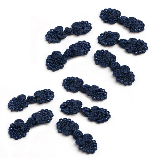 10 Pairs Beaded Chinese Frog Closure Buttons Knot Fastener Sewing Handmade Craft Walmart Com Walmart Com