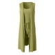 thumbnail image 3 of Conjunto de 3 piezas para mujer con chaleco sin mangas acanalado y pantalones cortos: conjunto informal elástico de color liso para salir de fiesta o para el día a día (tallas S-XXL), 3 of 3