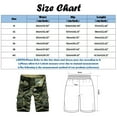 Mens Cargo Pants Stretch Sweatpants Casual Mid Waist Short Cargo