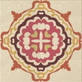 thumbnail image 1 of Ahgly Company Machine Washable Indoor Square Transitional Golden Blonde Gold Area Rugs, 5' Square, 1 of 7