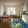 thumbnail image 5 of 1PC Abstract Area Carpet Local Carpet, Lightweight Washable Easy-to-Tidy Carpet Mat Festival Gift, Suitable for Living Room, Bedroom, Dining Room, Bathroom, Hallway, Room Accessones, 5 of 8